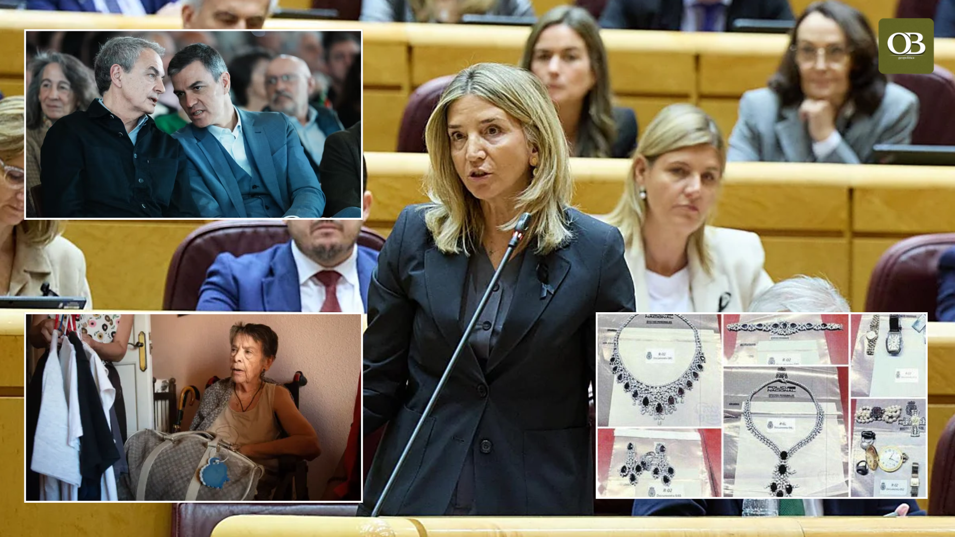El PP retrata el cinismo del Gobierno en el Senado: «Con las joyas de Zapatero, Maricarmen tendría cuatro pisos»