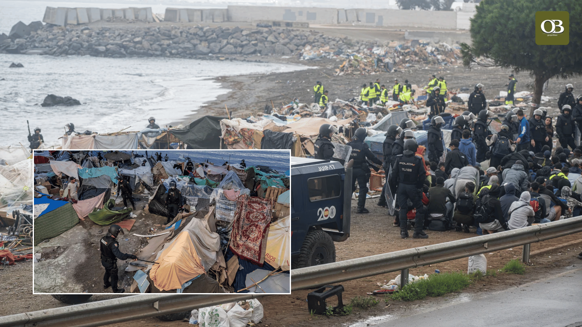 El Gobierno limpia corriendo las playas de inmigrantes para ocultar la invasión ante la visita de los Reyes y la prensa internacional