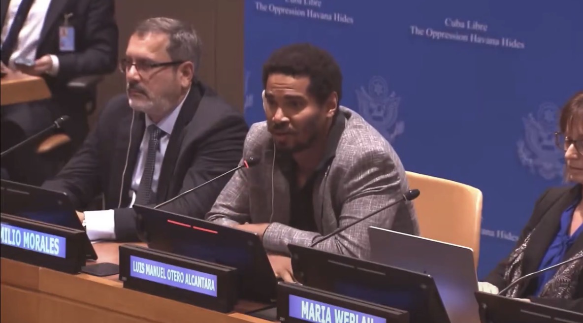 ¡LUIS MANUEL OTERO ALCÁNTARA DENUNCIA A LA DICTADURA CUBANA EN LA ONU!